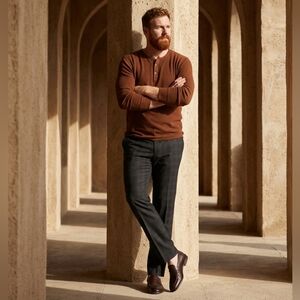 Pronto Uomo Wool Blend 40x29 Grey on Grey Plaid Men's Dress Pants EUC